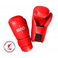 Перчатки полуконтакт Clinch Semi Contact Gloves Kick C524 красный