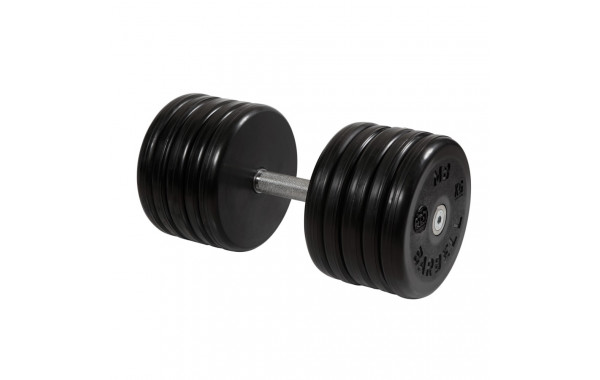 Гантель классик MB Barbell с вращающейся ручкой 56 кг MB-FdbEM-B56 600_380