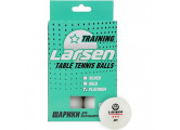 Шарики для настольного тенниса Silver Platinum 3 Star (6 шт.), ABS пластик Larsen 8333 белый
