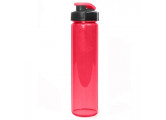 Бутылка для воды HEALTH and FITNESS, 500 ml., straight, прозрачно/красный КК0160