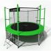 Батут i-Jump Classic 10FT 306 см с нижней сетью и лестницей зеленый 75_75