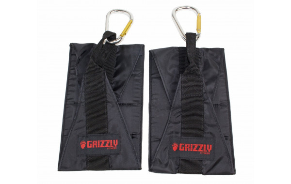 Пeтли Бepeшa Grizzly Deluxe Hanging Ab Straps 8671-04 черный 600_380