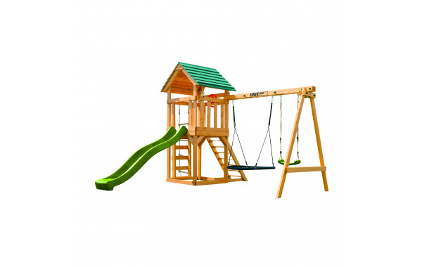 Детский игровой комплекс Unix Kids (6 in 1) PLU6IN1LG Light Green 600_380