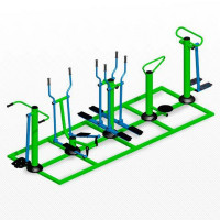 Комплекс уличных тренажеров Spektr Sport ТС 501 Микс для шестерых