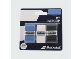 Овергрип Babolat MY GRIP 653052-164, 3шт., черно-голубо-белый