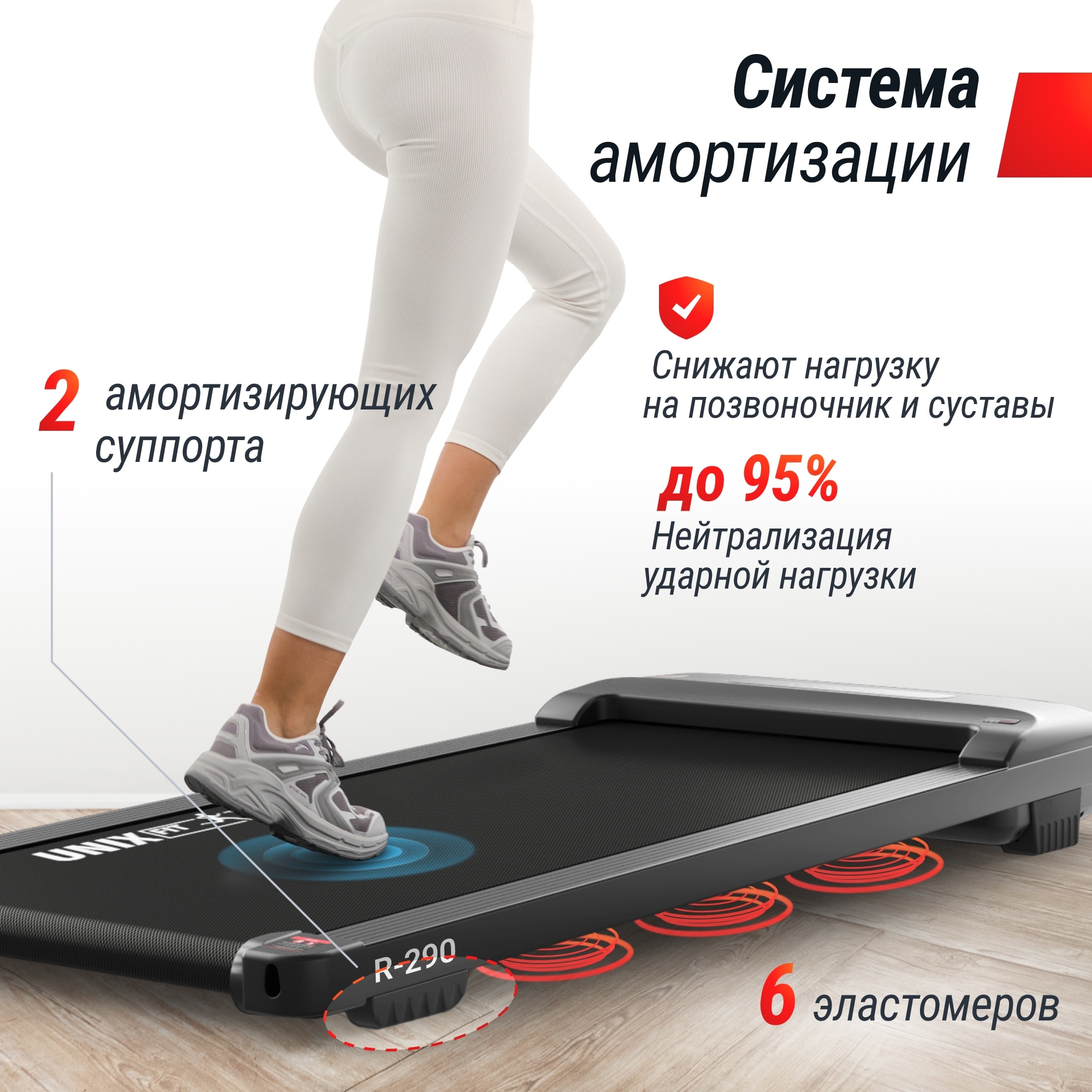 Беговая дорожка UnixFit R-290 2000_2000