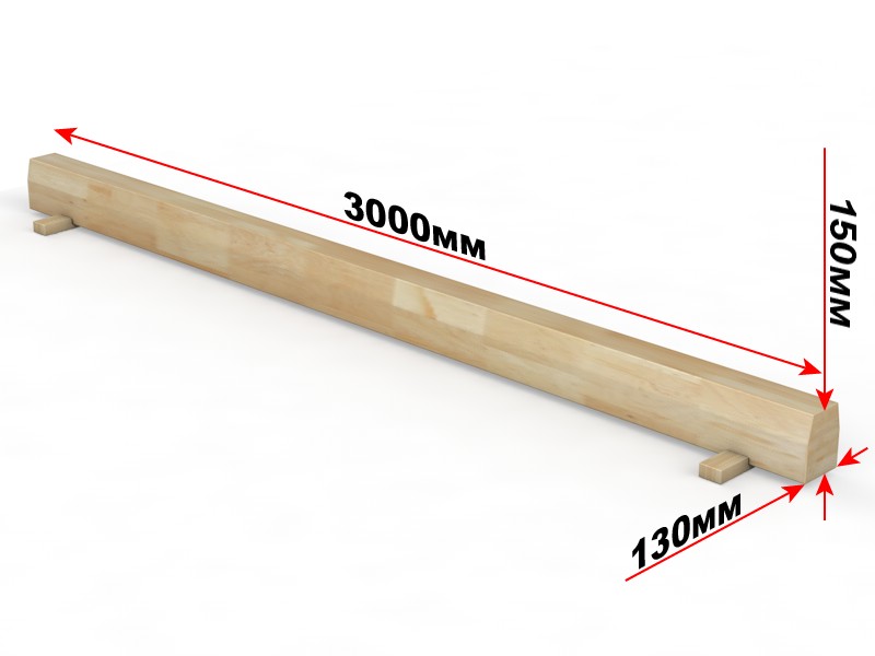 Бревно гимнастическое напольное L=2 м Glav 04.10.02-2 800_600