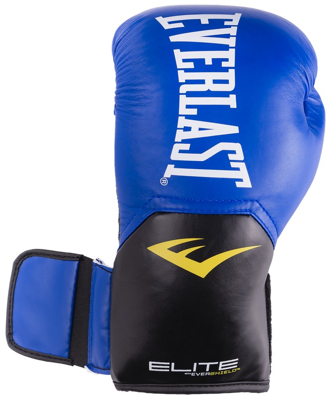 Перчатки боксерские Everlast Elite ProStyle P00001206, 16oz, к/з, синий 665_800