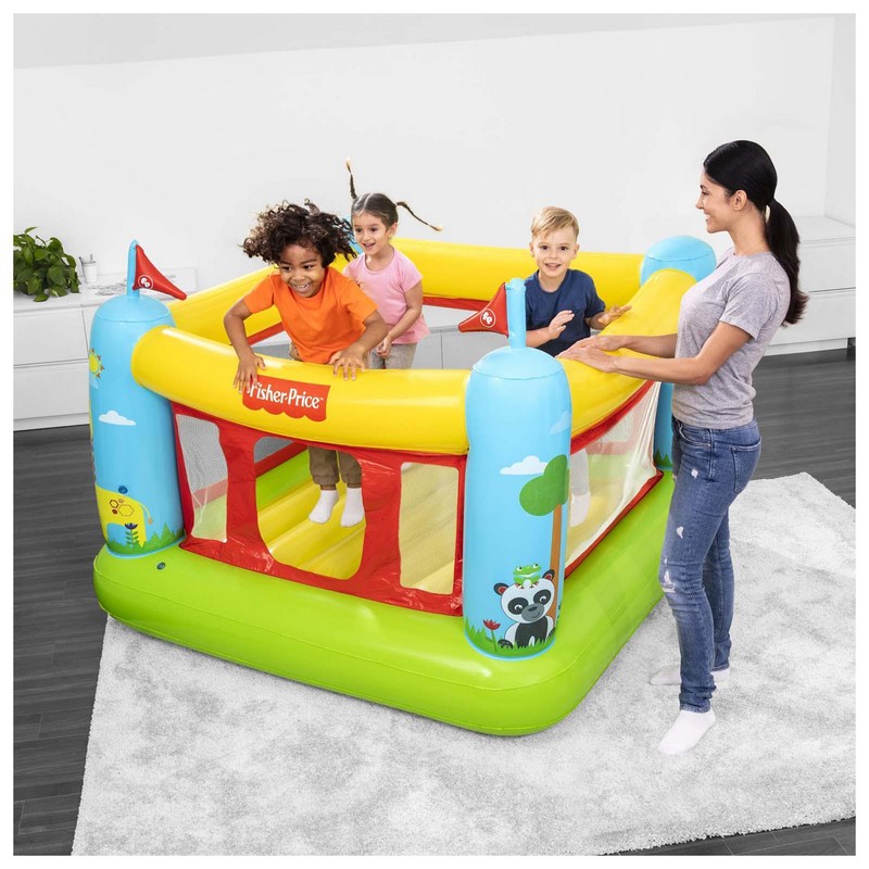 Игровой центр-батут 175х173х135см Bestway Fisher Price 93553 800_800