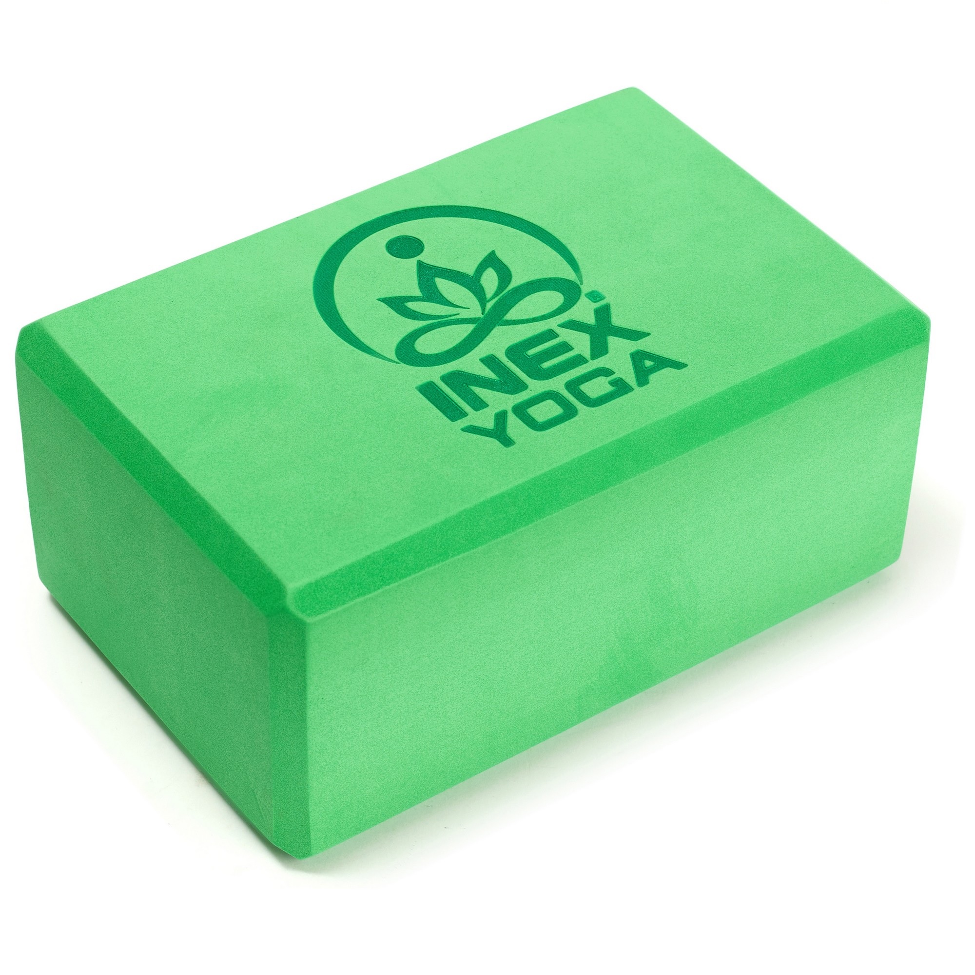 Блок для йоги 23x15x10см Inex Yoga Block EVA 4" YGBK-GG зеленый 2000_2000