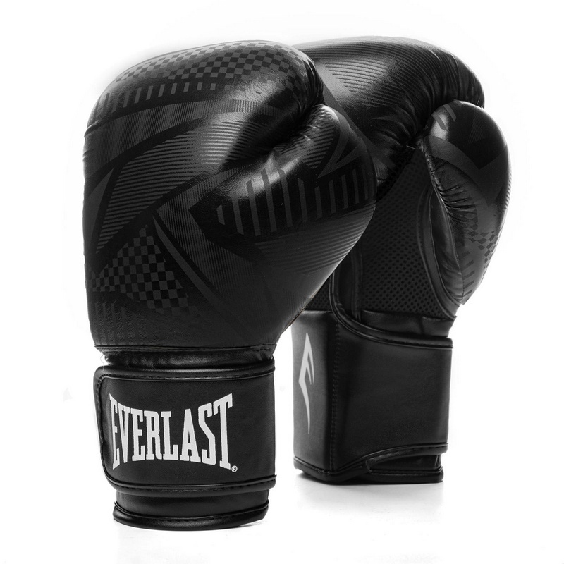 Перчатки тренировочные Everlast Spark 16oz черн/гео. 800_800